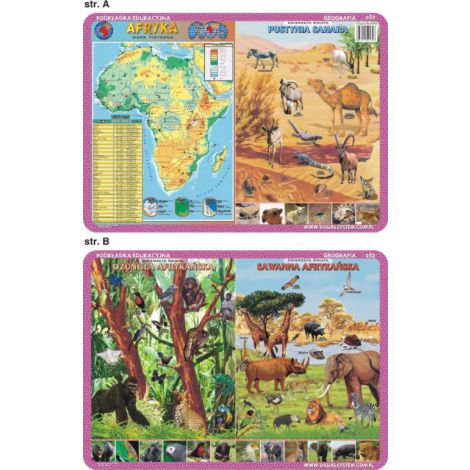 Podkładka edukacyjna Visual System Geografia